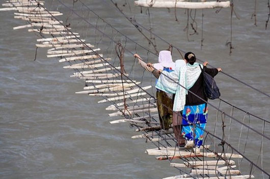 Hussaini Hanging Bridge, Pakistan 